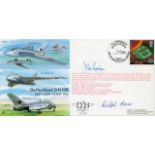 John Cunningham, Ralph Hare De Havilland Connections Signed First Day Cover. Good condition. All