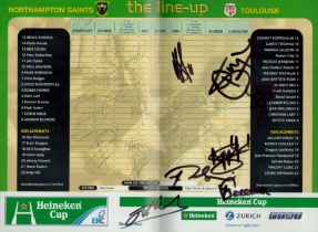 Multi signed signatures such as Bruce Reihana plus many others. 'Saints review premier Rugby