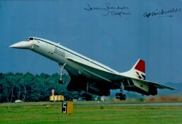 Jeremy and Neil Rendall - Concorde Captains signed 12x8 inch colour photo. . Good condition. All
