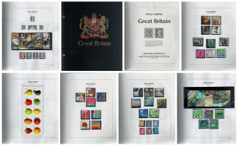 Stamps. Stanley Gibbons Stamp Album Containing GB Mint Stamps. Face Value £470+. Slipcase