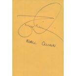 Niall Quinn signed 5x3 inch yellow album page. Good condition. All autographs are genuine hand