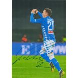 Piotr Zieli?ski signed Colour Photo Approx. 12x8 Inch. Is a Polish professional footballer who plays