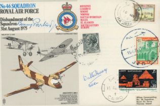 Great War Flt Lt A Partridge RNAS 46 sqn 1918 Sopwith Camel pilot signed 1975 RAF flown 46 sqn