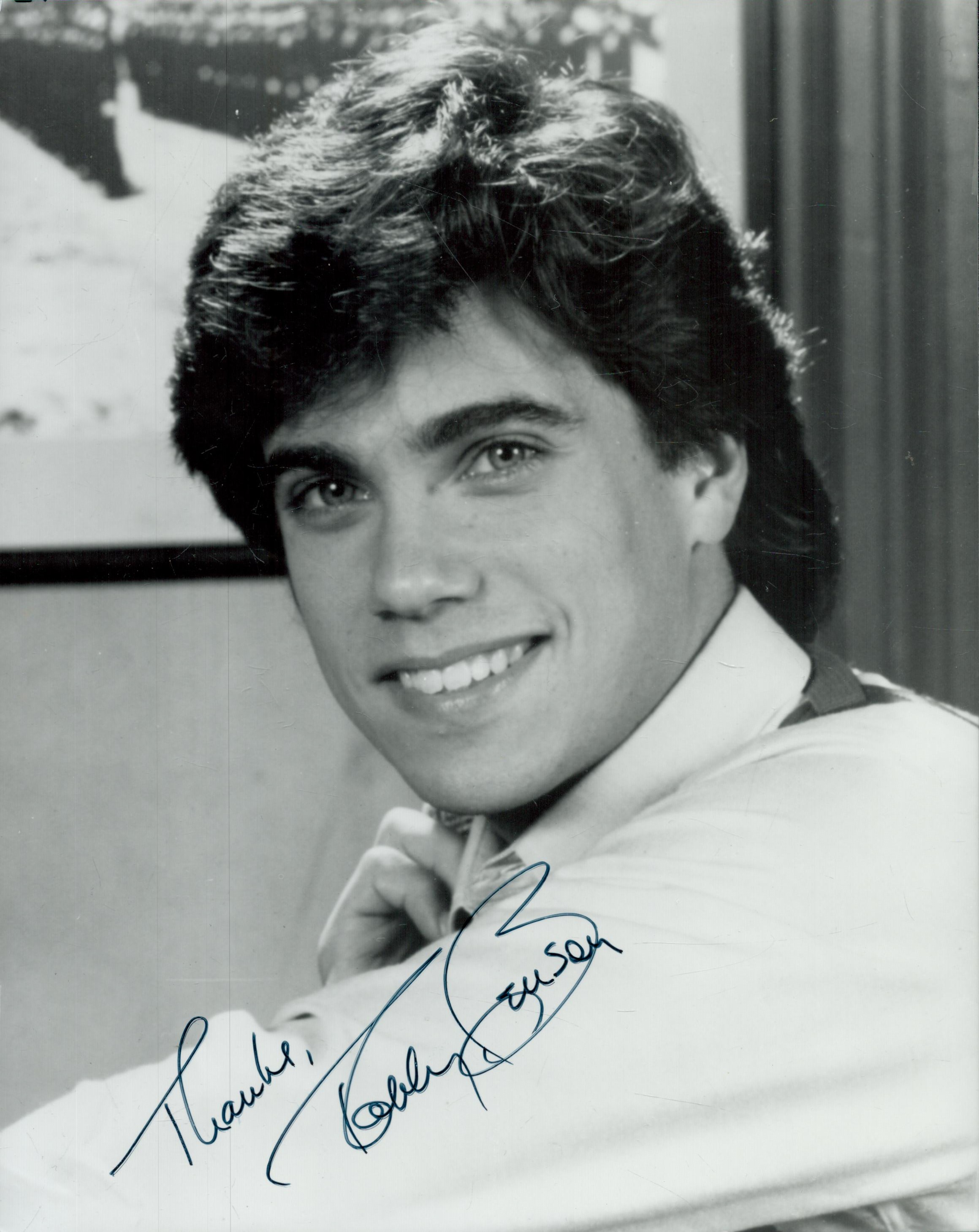 Robby Benson signed black and white photo 10x8 Inch. Is an American actor, director, and musician.