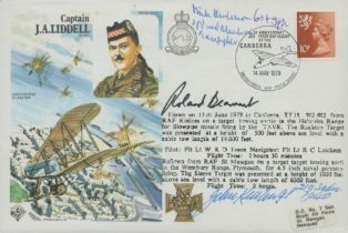 WW2 Battle of Britain fighter aces treble signed Capt Liddell VC Historic aviators cover. Signed