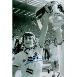 Geoff Pike signed Black and White Photo 12x8 Inch. 'West Ham United FA Cup 1980'. Good condition.