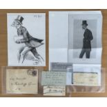 Vintage signature cuttings collection include names of James Bryce 1st Viscount Bryce, William Walsh