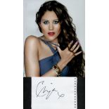 Eliza Doolittle signed 6x4 inch white card and 10x8 inch colour photo. Good condition. All