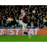 Football Harrison Ashby signed West Ham United 14x12inch colour photo. Good condition. All