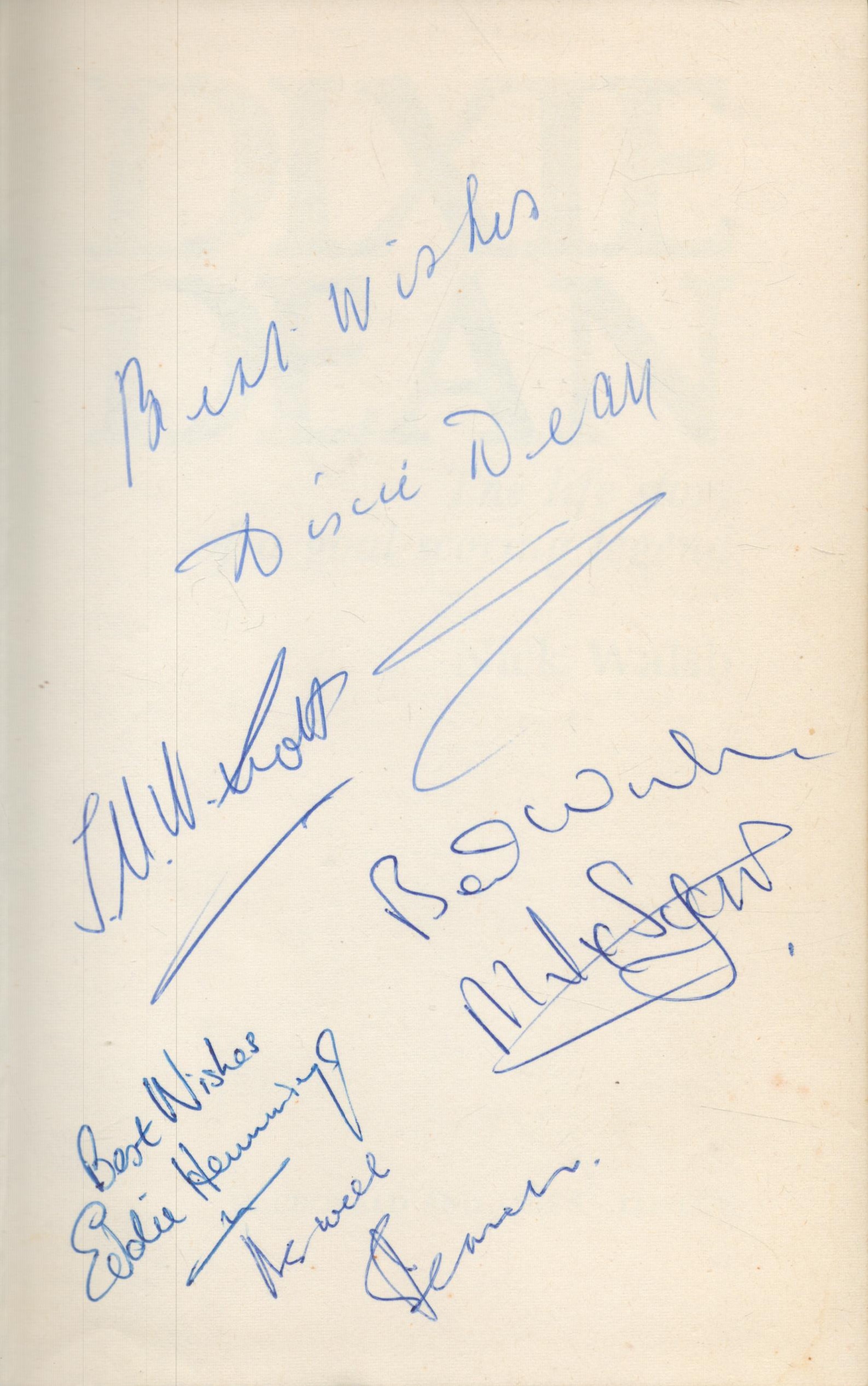 Dixie Dean signed Dixie Dean The Life Story Of A Goal Scoring Legend and 3 other signatures hardback - Image 2 of 4