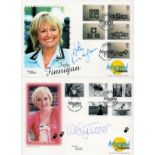 FDC 2 x Collection. Judy Finnigan signed Autographed Editions FDC double PM Occasions 2 postage