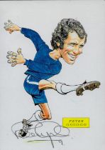 Peter Osgood signed Colour Caricature Card 5.25x3.75 Inch. Good condition. All autographs are