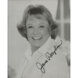 June Allyson signed 10x8 inch black and white photo. Good condition Est.