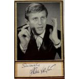 John Leyton signature piece below small black and white photo. Good condition Est.