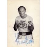 Henry Cooper signed 6x4 inch black and white photo. Good condition Est.