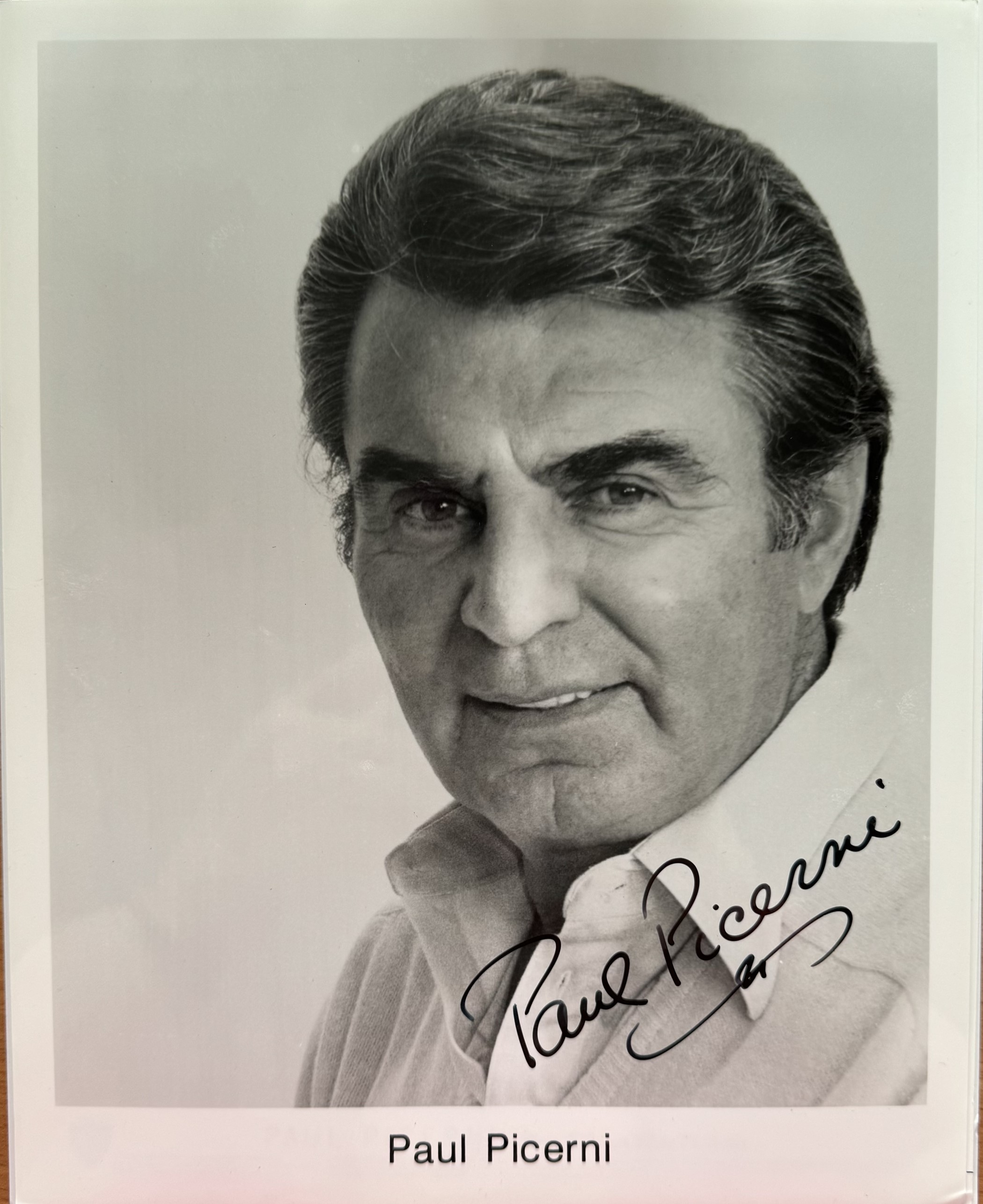 Paul Picerni signed 10x8inch black and white photo. American actor. Good condition Est.