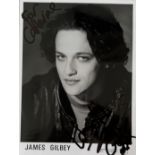 James Gilbey signed 8x6inch black and white photo. Dedicated. Good condition Est.