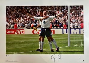 Paul Gascoigne Euro 96 Goal vs Scotland Signed limited edition print No one will ever forget Euro 96