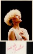 Glen Close signed 6x4 inch white card and stunning 10x8 inch colour photo. Good condition Est.