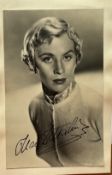Mai Zetterling signed 6x4inch black and white photo with Doretta Morrow on reverse. Good condition