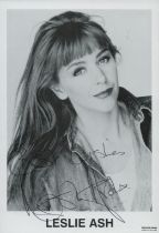 Leslie Ash signed Black and White Promo. Photo 6x4 Inch. Is an English actress. Good condition Est.