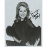 Virginia Mayo signed 10x8 inch black and white photo. Good condition Est.