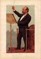 Vanity fair print. Titled Albert Hall. Dated 1/11/1894. Approx size 14x12inch. Good condition Est.