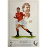 Bryan Robson - Manchester United - signed limited edition print Bryan Robson - limited edition print