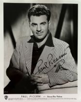 Paul Picerni signed 10x8inch black and white photo. American actor. Good condition Est.