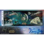 Star Wars R2D2 Kenny Baker signed 2015 Star Wars miniature sheet FDC. English actor, comedian and