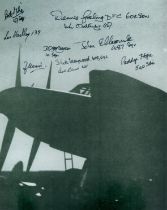 WW2 Mosquito Photo Signed 10 WW2 RAF Mosquito Pilots and Navigators. This 10" x 8" Mosquito Photo