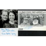 Only Fools and Horses David Jason signed 6x4 inch black and white promo photo and Tessa Peake