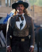 Deadwood actor Keith Carradine signed superb 10 x 8 inch colour photo as Wild Bill Hickok, rare.