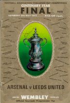 Football Leeds United legend Alan Clark signed 1972 FA Cup Final Centenary Year Programme. He scored