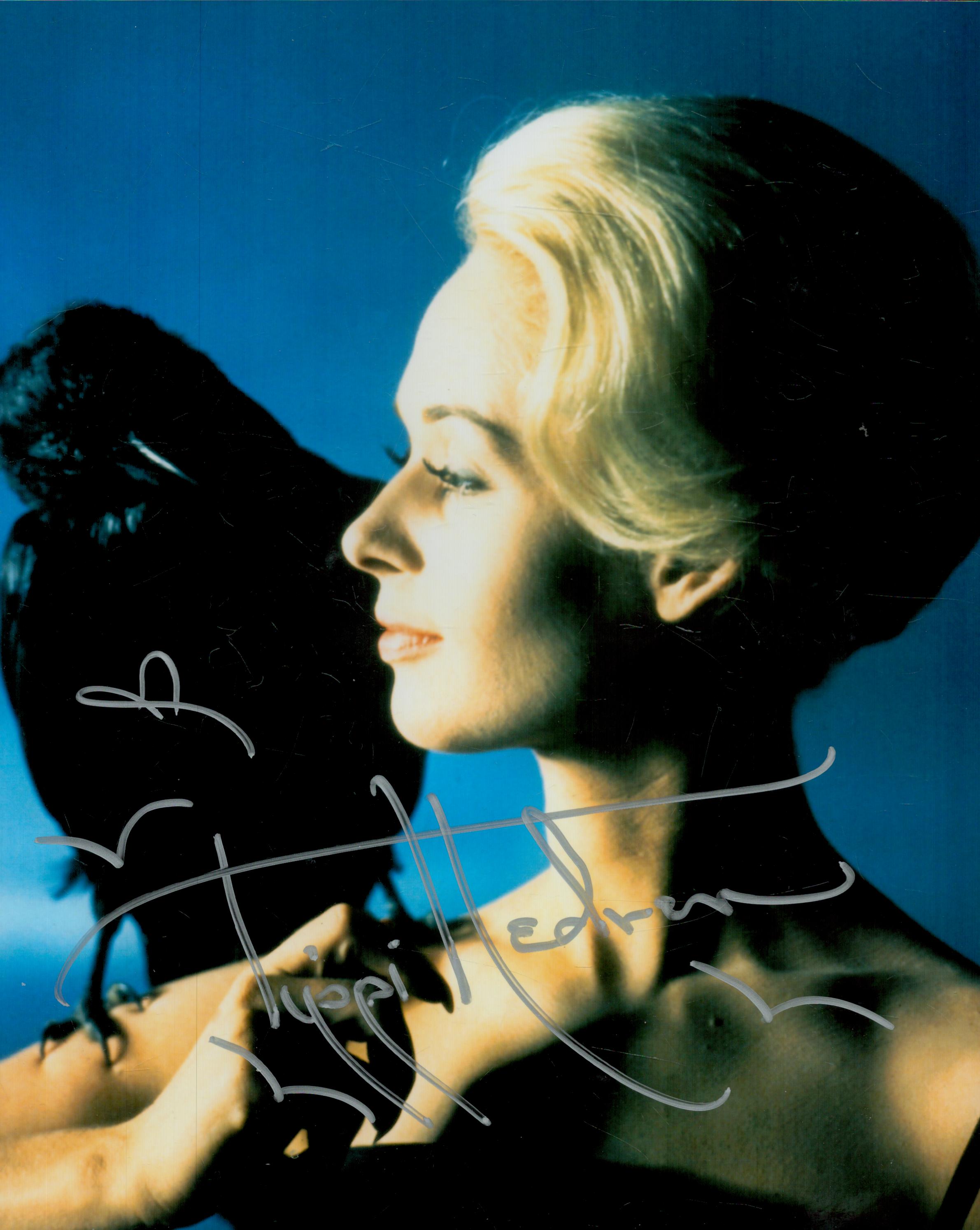 Tippi Hedren signed 10x8inch colour photo. Good Condition. All autographs come with a Certificate of