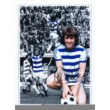 Football Autographed Stan Bowles 16 X 12 Montage-Edition : Colorized, Depicting A Montage Of