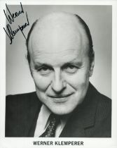 Werner Klemperer signed 10x8 inch black and white promo photo. Good Condition. All autographs come