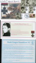 Victoria Cross winners Mark Donaldson VC Afghanistan 2002 and WW2 Edward Kenna Signed 2004 Crimean