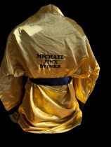 Michael "Jinx" Spinks UNSIGNED ring robe. Good Condition. All autographs come with a Certificate