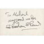 Star War Sebastian Shaw Darth Vadar signed white card to Michael, one of the rarest signatures. In