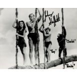 Johnny Sheffield signed 10x8inch black and white photo as Tarzan. Good Condition. All autographs