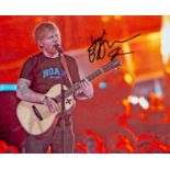 Ed Sheeran signed 10x8inch colour photo. Good Condition. All autographs come with a Certificate of