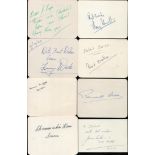Equestrian - Sixteen vintage signed cards, 4.5x3.5 inches and smaller, some dedicated with one