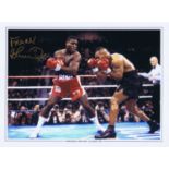 Football Autographed Frank Bruno 1996 Photographic Edition : Col, Measuring 16 X 12 Depicting