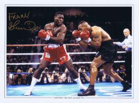 Football Autographed Frank Bruno 1996 Photographic Edition : Col, Measuring 16 X 12 Depicting