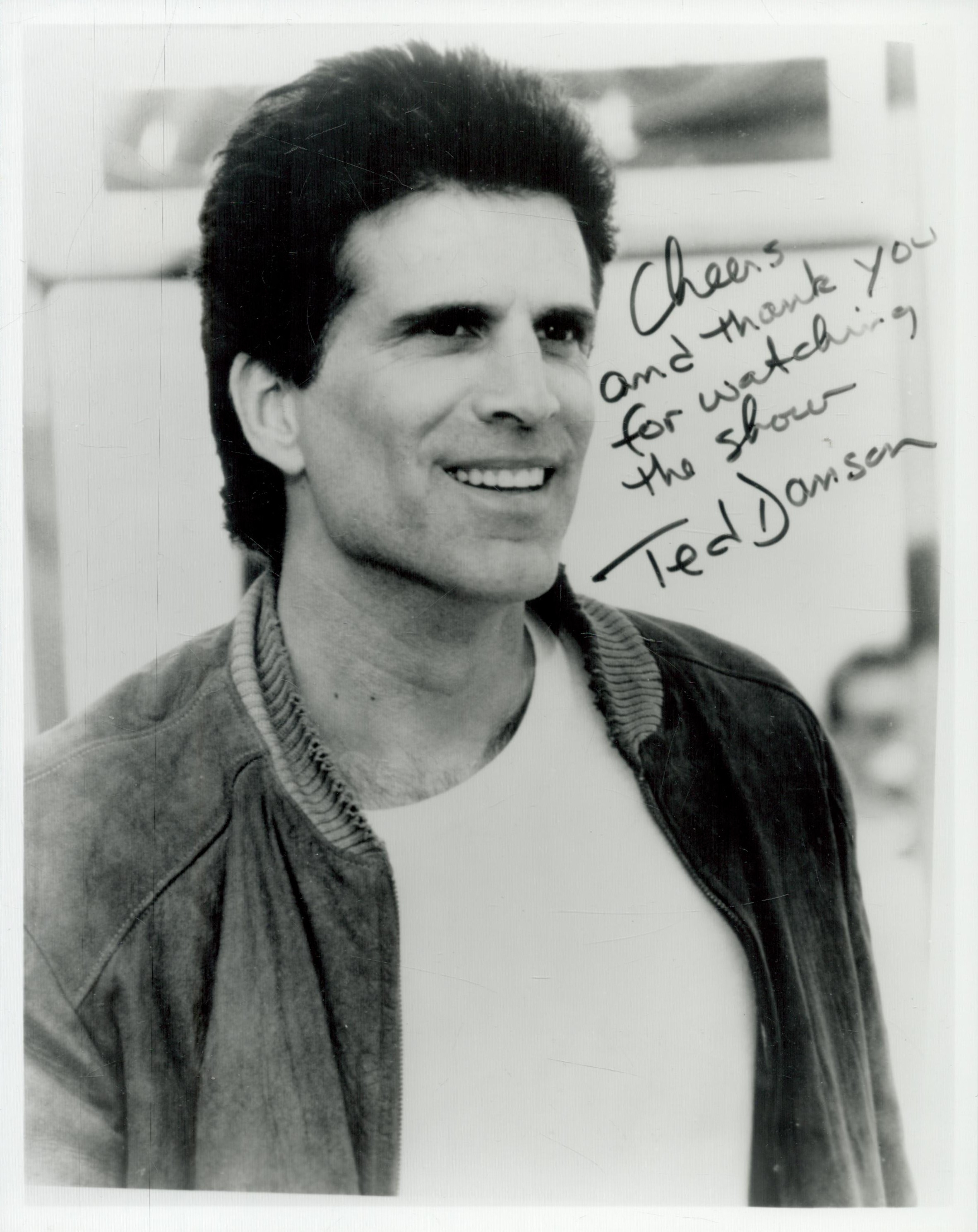 Ted Danson signed 10x8inch black and white photo. Good Condition. All autographs come with a