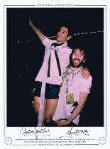 Football Autographed Tottenham 1981 Limited Edition Photograph : Col, Measuring 16 X 12 Depicting