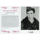 WW2 Luftwaffe fighter ace Werner Molge KC signed 7 x 5 inch b/w portrait photo along with a super