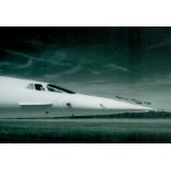 Concorde Snoop nose designer Norman Harry OBE signed stunning 12 x 8 inch b/w Nose photo. Good