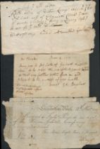 18th and 19th Century Financial Documents collection includes Leicester Bank receipt dated 18